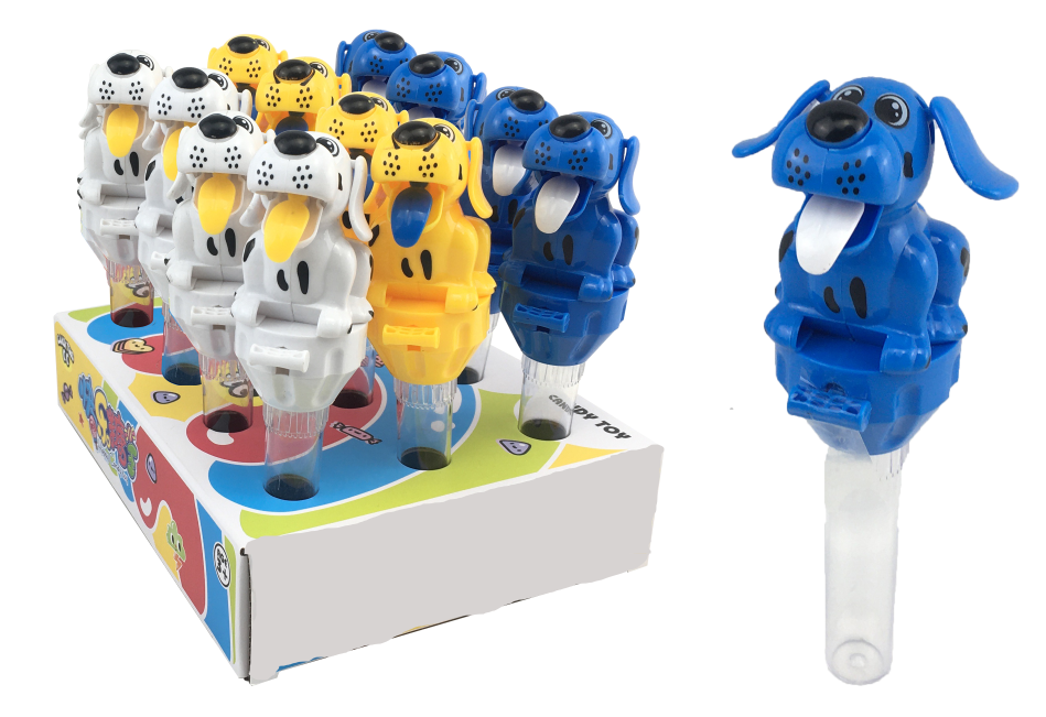 candy toy with dog